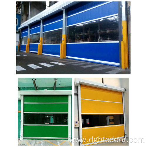 Outdoor wind-resistant rigid high-speed roller shutter doors